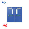 UL listed fire rated hollow metal glass door with panic push bar